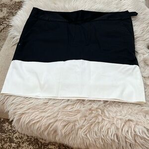 RALPH LAUREN golf skirt w skort lining size 14. Black/white. NWT